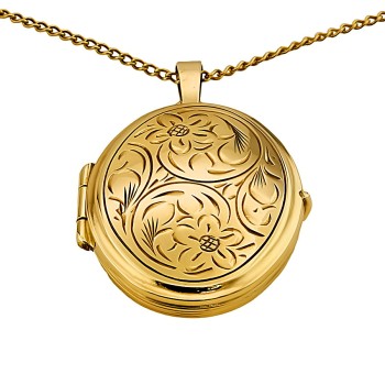 9ct Gold 4.8g 24 inch Locket with Chain